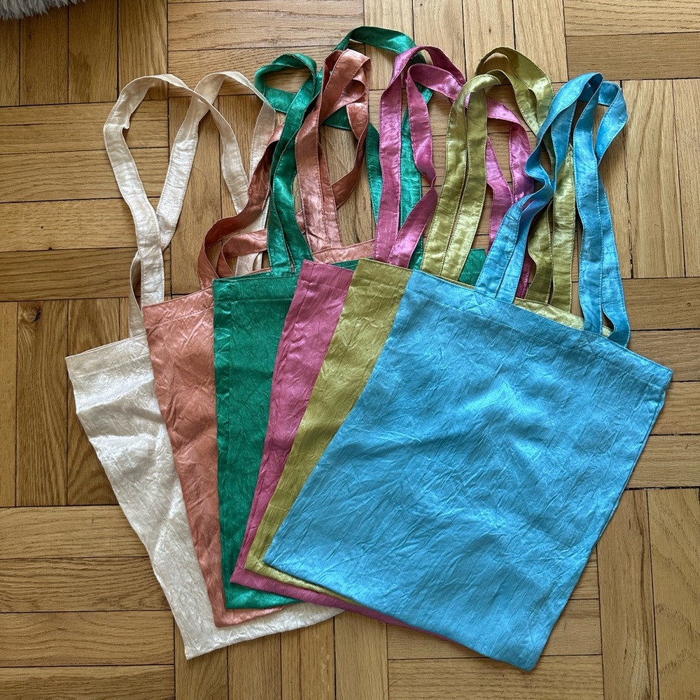 Colorful Reusable Fabric Tote Bags